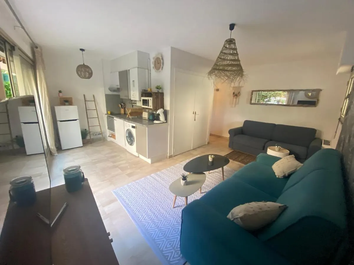 Apartmán La Beau'M Juan Les Pins Centre Ville 200M De La Mer Terrasse Et Jardin